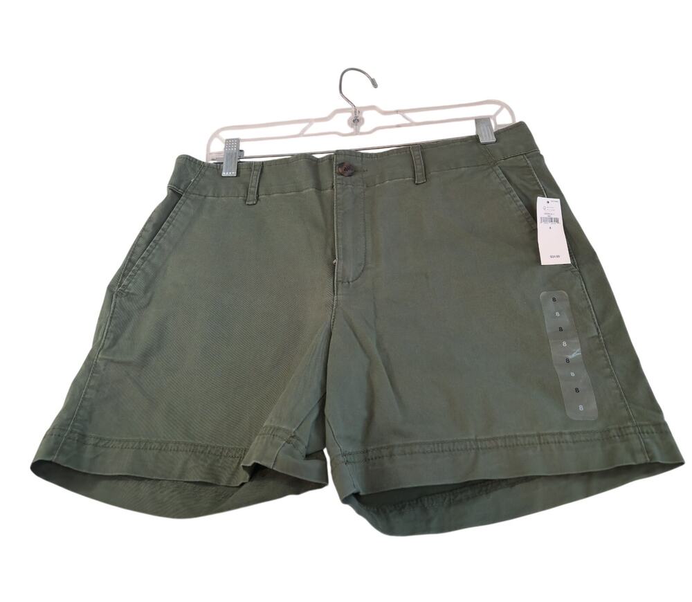 GAP Green 5" Shorts Stretch Mid-Rise Women's Size 8 Outdoors Activewear